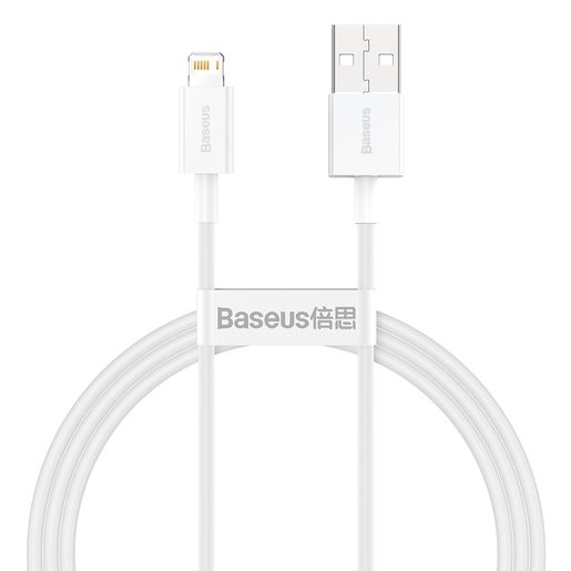 BASEUS  SUPERIOR USB - LIGHTNING 1,0 M 2,4A WHITE
