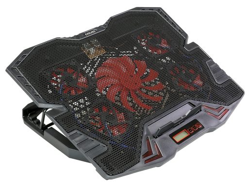 EVOLVEO ANIA 5R, CHLADICÍ PODSTAVEC PRO NOTEBOOK, ČERVENÉ PODSVÍCENÍ