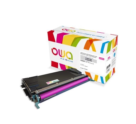OWA ARMOR TONER PRO LEXMARK C748H1MG, ČERVENÁ/MAG.