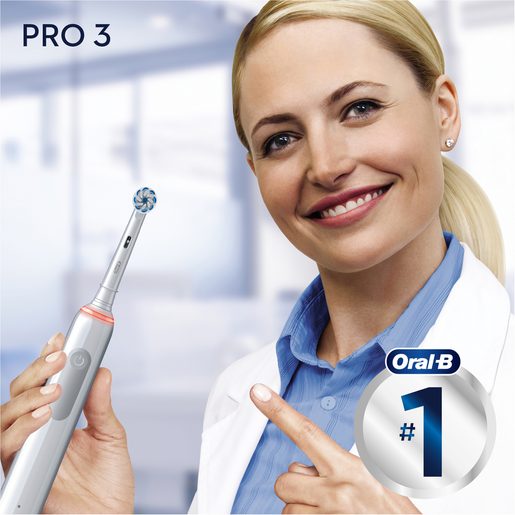 ORAL-B PRO 3 3500 SENSITIVE CLEAN WHITE - ELEKTRICKÝ ZUBNÍ KARTÁČEK