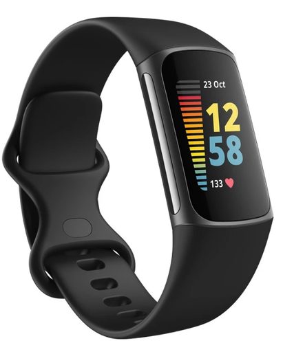 FITBIT CHARGE 5 GRAPHITE STAINLESS STEEL/BLACK