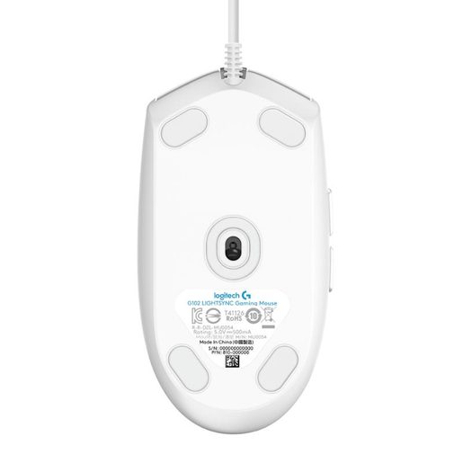 MYŠ LOGITECH G102 2ND GEN LIGHTSYNC GAMING MOUSE - WHITE - USB