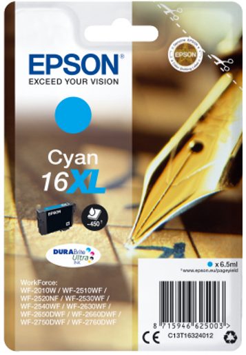 EPSON SINGLEPACK CYAN 16XL DURABRITE ULTRA INK