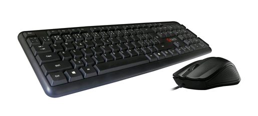 KLÁVESNICE C-TECH KBM-102, DRÁTOVÝ COMBO SET S MYŠÍ, USB, CZ/SK