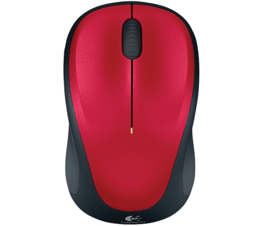 MYŠ LOGITECH WIRELESS MOUSE M235 NANO, ČERVENÁ