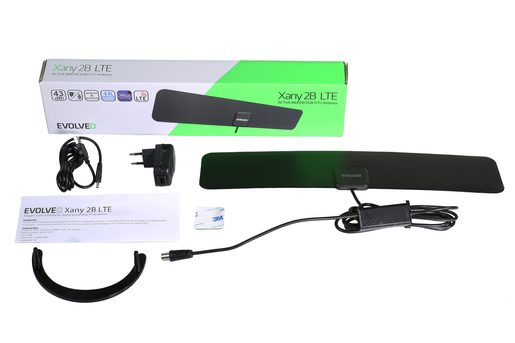 EVOLVEO XANY 2B LTE, 43DBI AKTIVNÍ POKOJOVÁ ANTÉNA DVB-T/T2, LTE FILTR