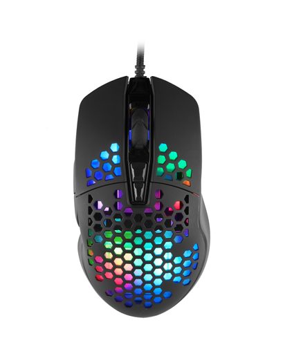 HERNÍ MYŠ C-TECH SCARAB, CASUAL GAMING, 7200 DPI, RGB PODSVÍCENÍ, USB