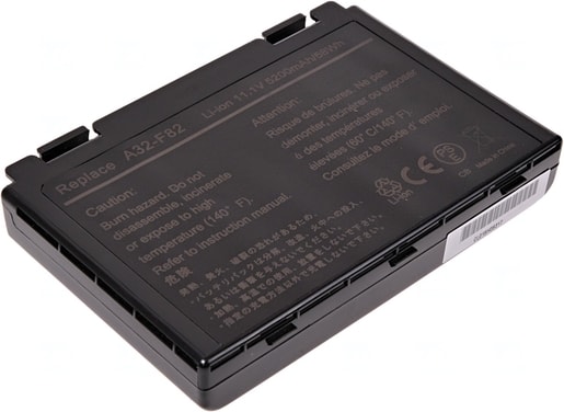 BATERIE T6 POWER ASUS K40, K41, K50, K51, K60, K61, K70, F52, F82, X5D, X70, X88, 6CELL, 5200MAH