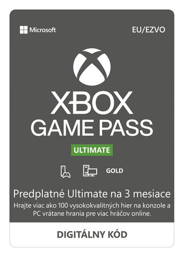 ESD XBOX - GAME PASS ULTIMATE - PŘEDPLATNÉ NA 3 MĚSÍCE