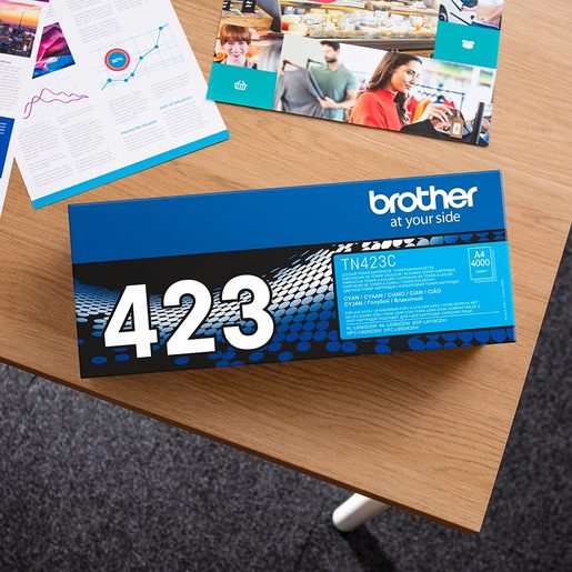 BROTHER TN-423C, TONER CYAN, 4 000 STR.