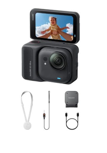 INSTA360 GO ULTRA STANDARD BUNDLE MIDNIGHT BLACK - OUTDOOROVÁ KAMERA