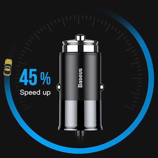 BASEUS AUTONABÍJEČKA 4XUSB KONEKTOR 5.5A (CCTON-01) BLACK