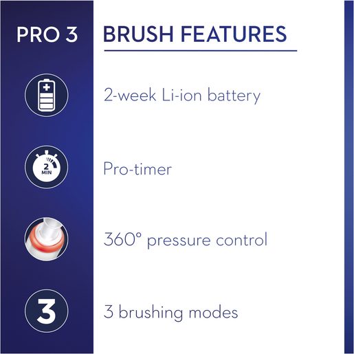 ORAL-B PRO 3 3900 CROSS ACTION DUO - ELEKTRICKÝ ZUBNÍ KARTÁČEK (2KS)