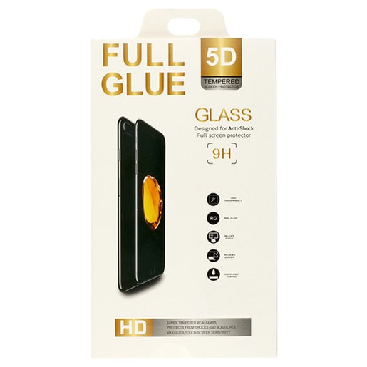 5D TVRZENÉ SKLO HUAWEI P SMART 2019 BLACK (FULL GLUE)