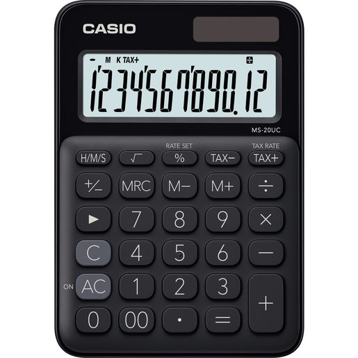CASIO MS 20 UC BK - KALKULAČKA