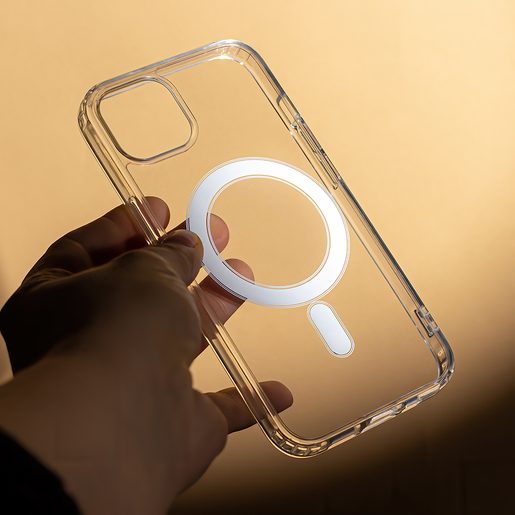 CU-BE CONNECT POUZDRO IPHONE 15 PRO TRANSPARENT (S PODPOROU BEZDRÁTOVÉHO NABÍJENÍ)
