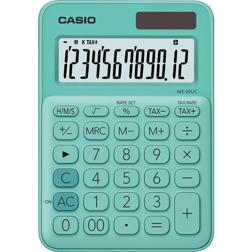CASIO MS 20 UC GN - KALKULAČKA