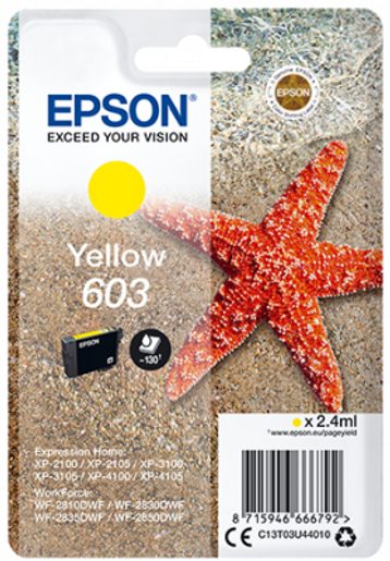 EPSON SINGLEPACK, YELLOW 603
