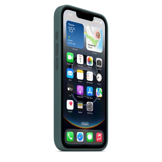 IPHONE 16E SILICONE CASE – LAKE GREEN