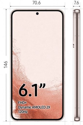 SAMSUNG GALAXY S22 S901B 8GB/128GB PINK GOLD