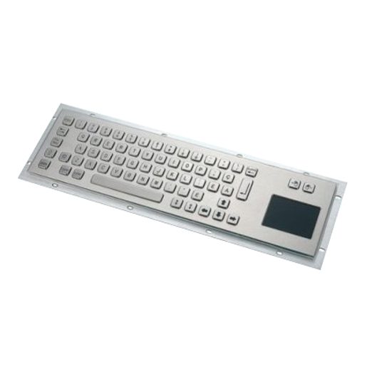 KB001T – PRŮMYSLOVÁ NEREZOVÁ KLÁVESNICE S TOUCHPADEM DO ZÁSTAVBY, CZ, USB, IP65
