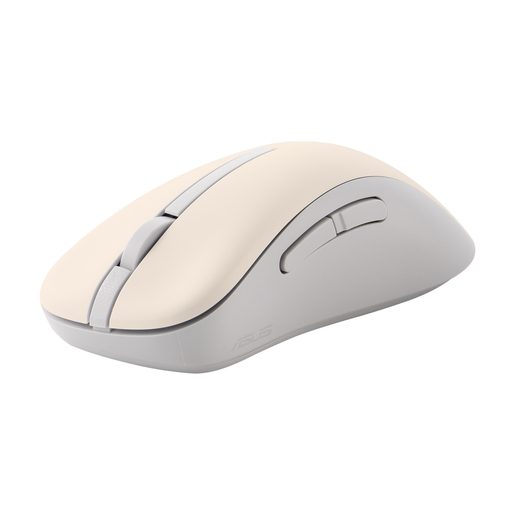ASUS WIRELESS MOUSE MD102/KANCELÁŘSKÁ/OPTICKÁ/PRO PRAVÁKY/1 600 DPI/USB+BT/BÉŽOVÁ