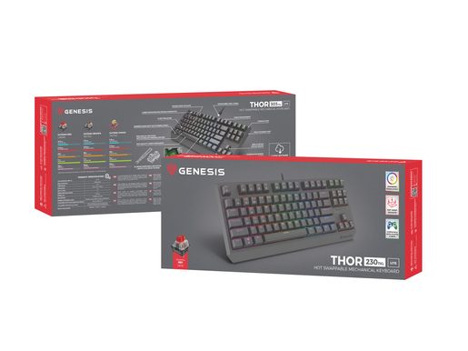 GENESIS HERNÍ MECHANICKÁ KLÁVESNICE THOR 230 TKL