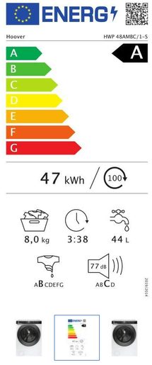 HOOVER HWP 48AMBC/1-S - PŘEDEM PLNĚNÁ PRAČKA