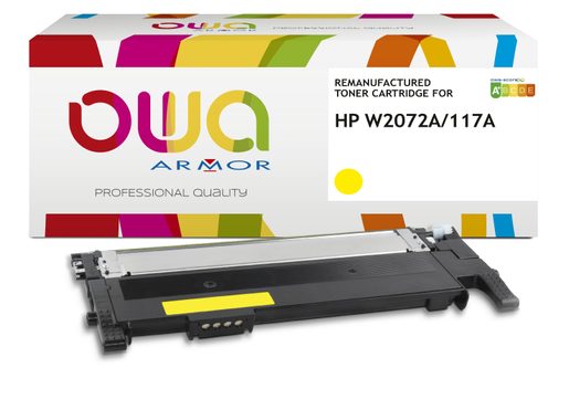 OWA ARMOR TONER KOMPATIBILNÍ S HP W2072A, 117A, 700ST, ŽLUTÁ/YELLOW