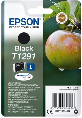 EPSON SINGLEPACK BLACK T1291 DURABRITE ULTRA INK