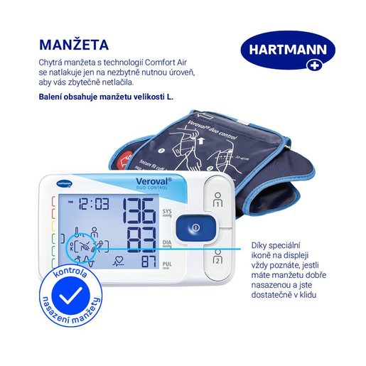 DUO CONTROL L PAŽNÍ TLAKOMĚR VEROVAL