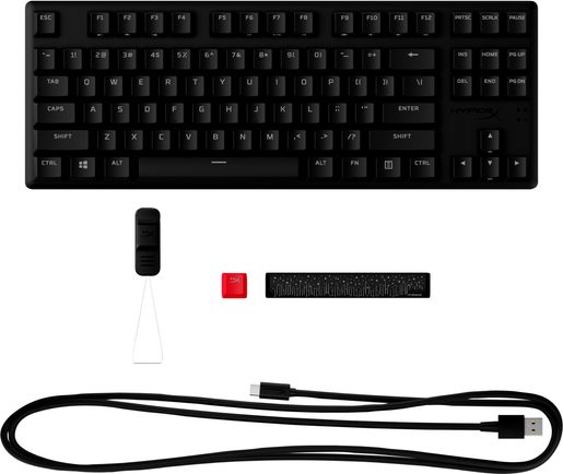 HYPERX ALLOY ORIGINS CORE PBT/DRÁTOVÁ USB/US LAYOUT/ČERNÁ