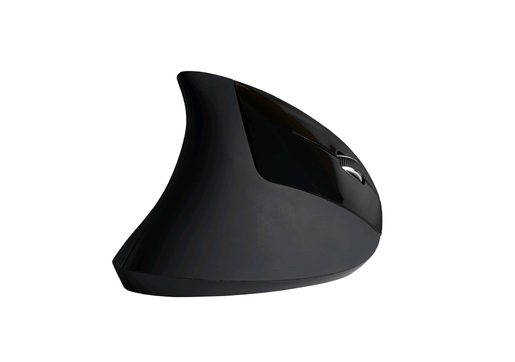 MYŠ C-TECH VEM-09, VERTIKÁLNÍ, BEZDRÁTOVÁ, 6 TLAČÍTEK, ČERNÁ, USB NANO RECEIVER