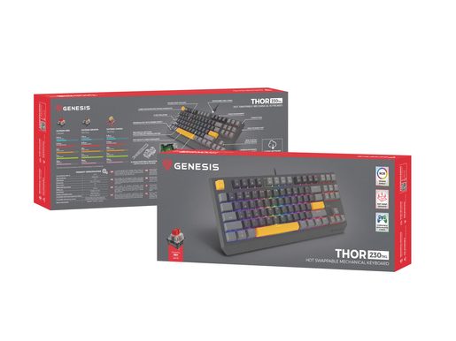 GENESIS HERNÍ MECHANICKÁ KLÁVESNICE THOR 230 TKL