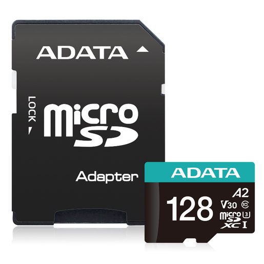 ADATA MICROSDXC 128GB U3 V30S 100/80 MB/S + ADAPTER