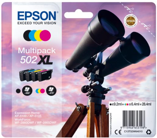 EPSON MULTIPACK 4 BARVY,502XL,INK,XL