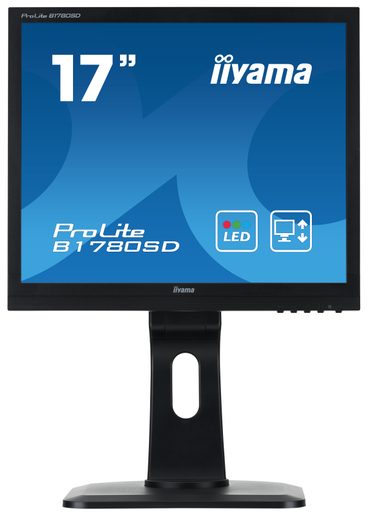 17" LCD IIYAMA PROLITE B1780SD-B1 - 5MS,250CD/M2,1000:1,5:4,VGA,DVI,REPRO,PIVOT,VÝŠK.NASTAV.,ČERNÝ