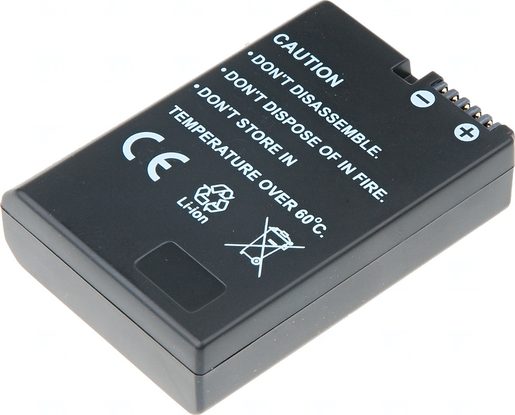 BATERIE T6 POWER NIKON EN-EL14, 950MAH, ČERNÁ