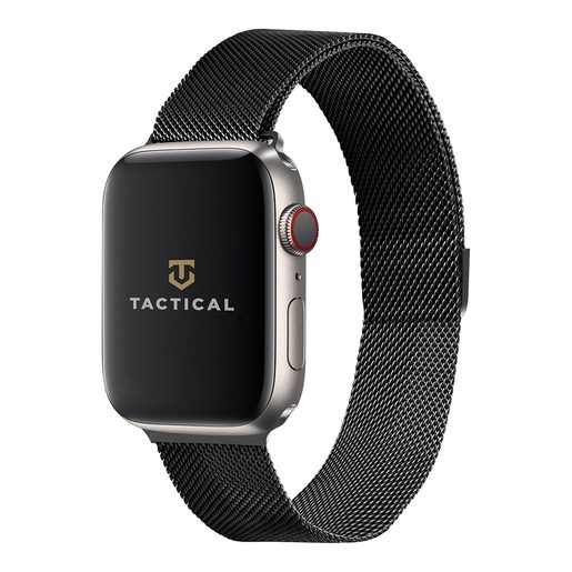 TACTICAL 333 LOOP MAGNETICKÝ KOVOVÝ ŘEMÍNEK PRO IWATCH 1/2/3 38MM BLACK (EU BLISTER)