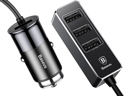 BASEUS AUTONABÍJEČKA 4XUSB KONEKTOR 5.5A (CCTON-01) BLACK
