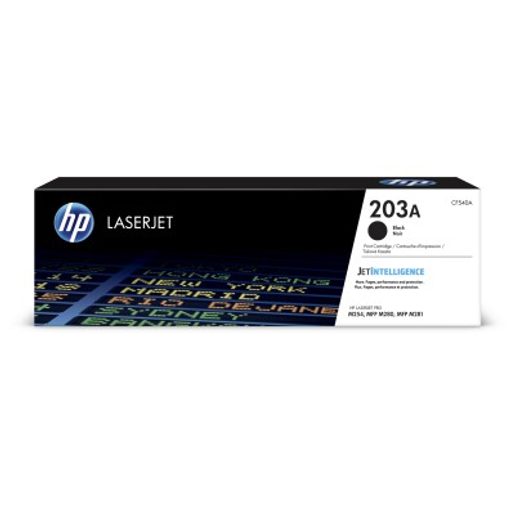 HP 203A BLACK ORIGINAL LJ TONER CARTRIDGE, CF540A