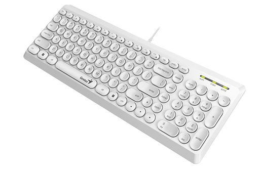 GENIUS KLÁVESNICE SLIMSTAR Q200 WHITE