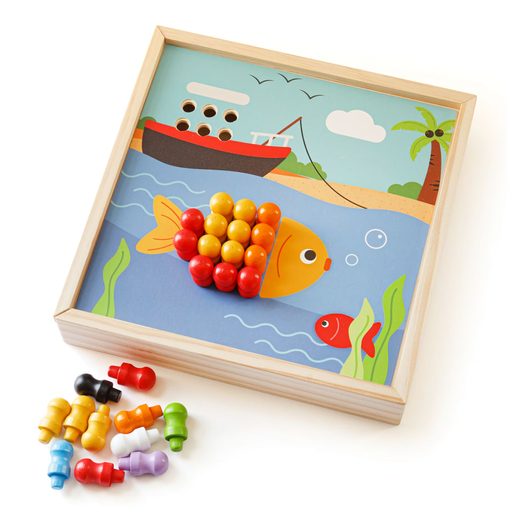 BIGJIGS TOYS DŘEVĚNÁ MOZAIKA PLÁŽ