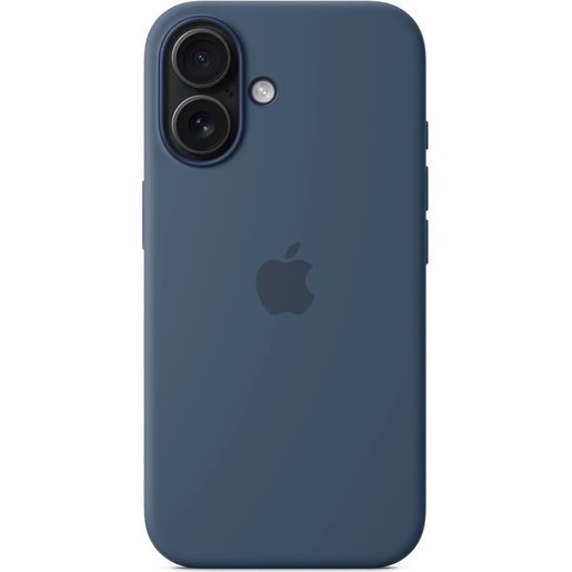 IPHONE 16 SILICONE CASE WITH MS - DENIM
