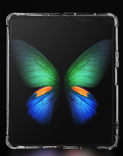 ACRYLIC COLOR POUZDRO SAMSUNG GALAXY Z FOLD 5 TRANSPARENT (S PODPOROU BEZDRÁTOVÉHO NABÍJENÍ)