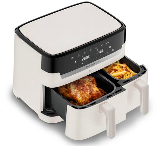 HORKOVZDUŠNÁ FRITÉZA TEFAL EY901AE0 DUAL EASY FRY ESSENTIAL WHITE