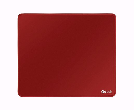 PODLOŽKA POD MYŠ C-TECH MP-01, ČERVENÁ, 320X270X4MM, OBŠITÉ OKRAJE