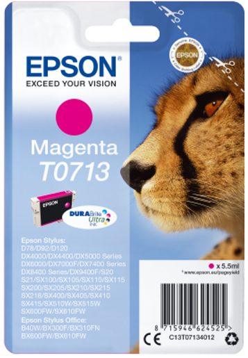 EPSON SINGLEPACK MAGENTA T0713 DURABRITE ULTRA INK
