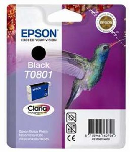 R265/360,RX560 BLACK INK CARTRIDGE (T0801)