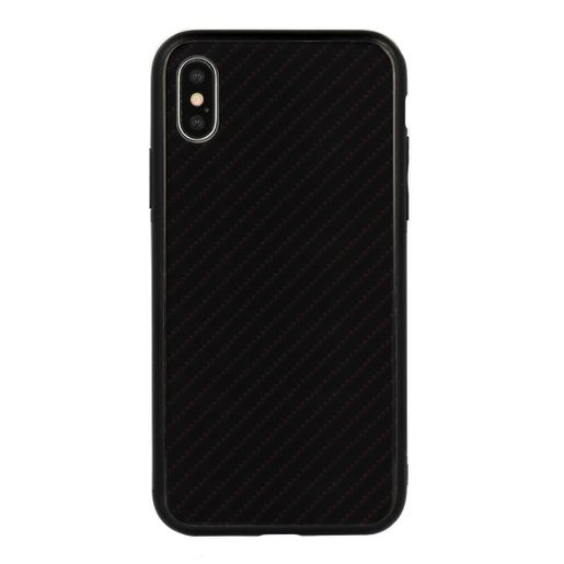 TPU CARBON GLASS POUZDRO PRO HUAWEI P30 BLACK